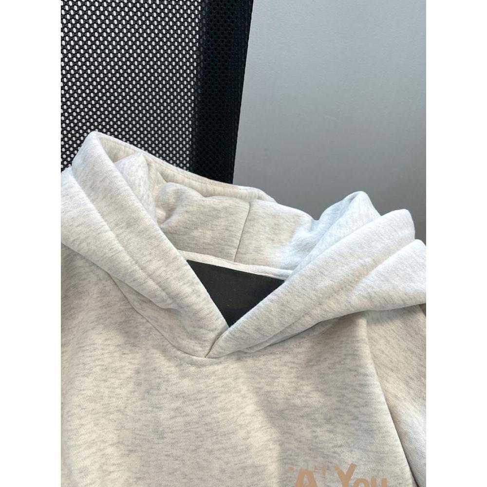 Winter women's hip hop style loose hoodie jacket, European and American fashion brand, American styl