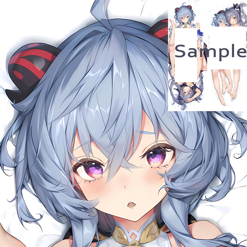 Genshin Impact Ganyu Keqing Dakimakura Gối Anime Otaku Gối Đệm Xmas Quà Tặng