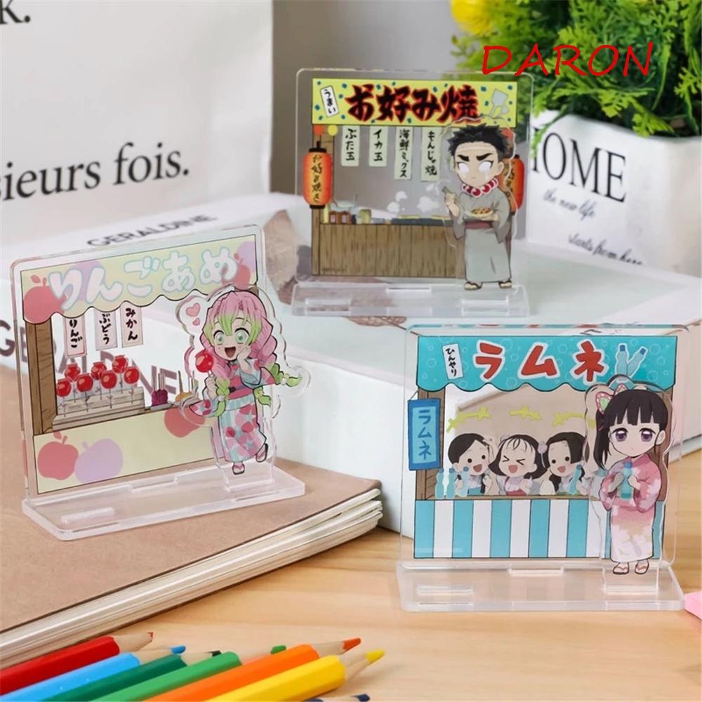 DARON Demon Slayer Hình Đứng Trang Trí Mô Hình Đồ Chơi Mô Hình Tấm Trang Trí Bàn Để Bàn Trang Trí Hì
