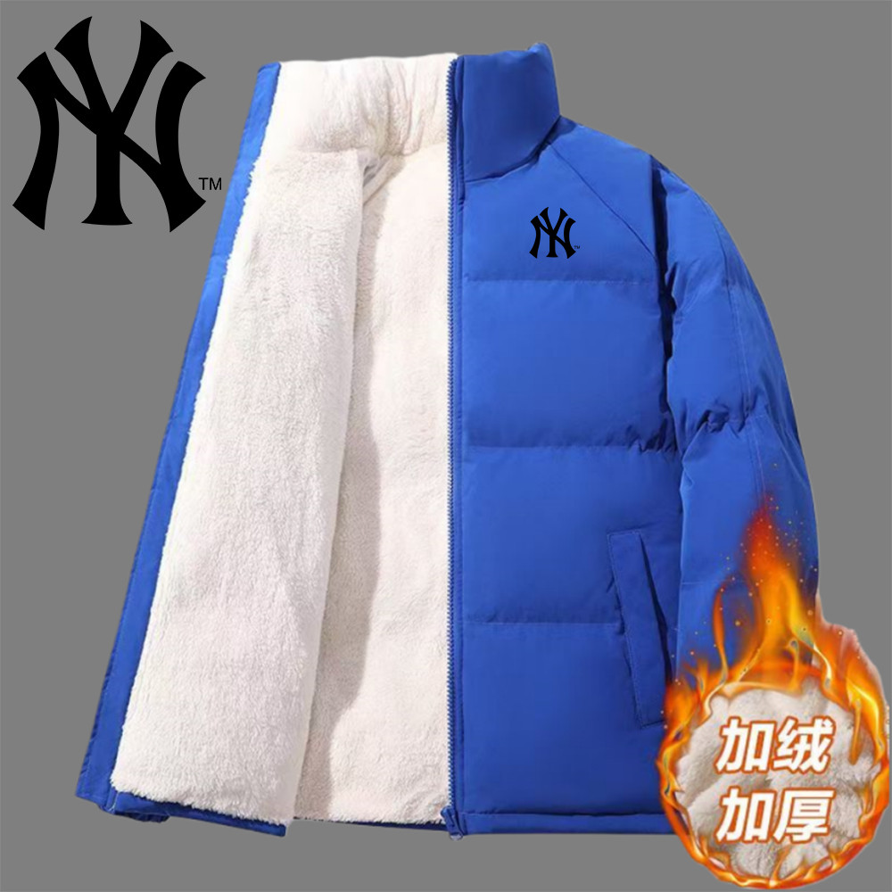 Áo Khoác Đôi MLB New York Yankees Thu Đông 2025 - Chống Gió & Chống Mưa, Cotton Cổ Đứng, Slim-Fit, N