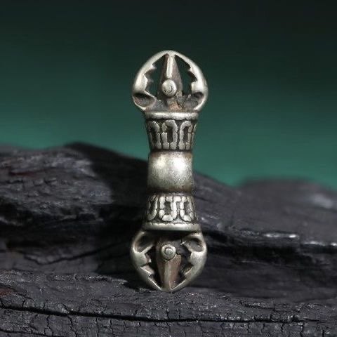 T Tây Tạng Trắng Lima Đồng Vajra Mặt Sau Đám Mây Phật Hạt Vòng Tay Phụ Kiện Tây Tạng Wenwan Di Động 