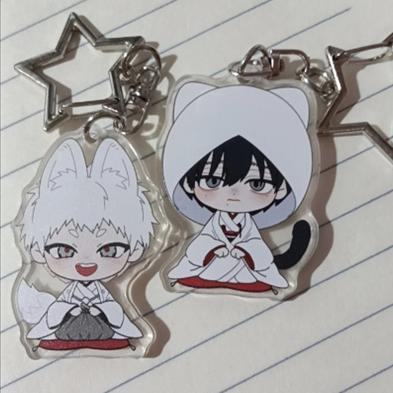 2 Cái / gói Mùa Hè Hikaru Chết Anime Nhân Vật Yoshiki Hikaru Cosplay Acrylic Móc Khóa Túi Mặt Dây Ch