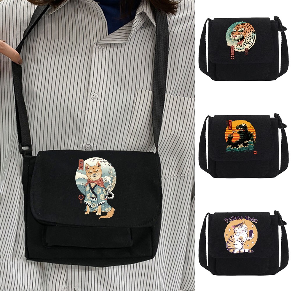 In stock Lightweight messenger bag Student commuting crossbody bag Large capacity single-shoulder cr