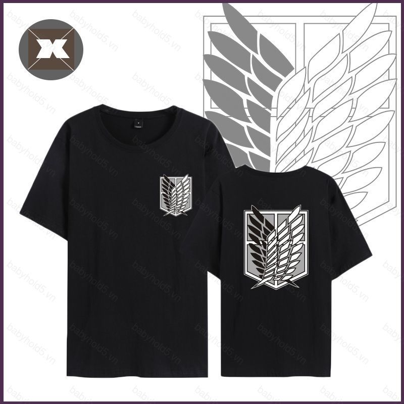 Ao Thun Attack on Titan Eren Mikasa Levi, Phù Hợp Cosplay và Hướng Đạo