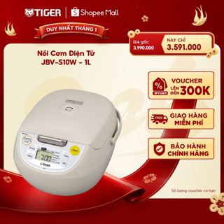  Nồi Cơm Điện Tử Tiger JBV-S10W - 1L - Hàng Chính Hãng 