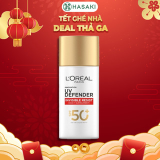   DAILY  Kem Chống Nắng L'Oreal Paris X20 Thoáng Da Mỏng Nhẹ 50ml UV Defender SPF 50+ PA++++ Hasaki Chính Hãng 