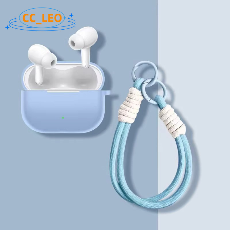 for VIVO TWS 5 Case Compatible with IQOO TWS 5 Silicone Soft Case Cute Lanyard Pendant Suitable for 