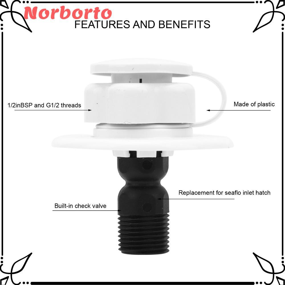 NORBORTO RV Water Fill Hatch, Bộ lọc bằng thép không gỉ Van tích hợp Đầu vào nước, Phụ kiện RV Van O