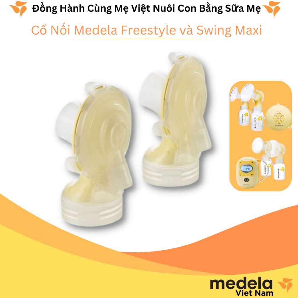 Bộ cổ hút cho máy hút sữa Medela FreeStyle, Swing maxi chính hãng medela | babyhope