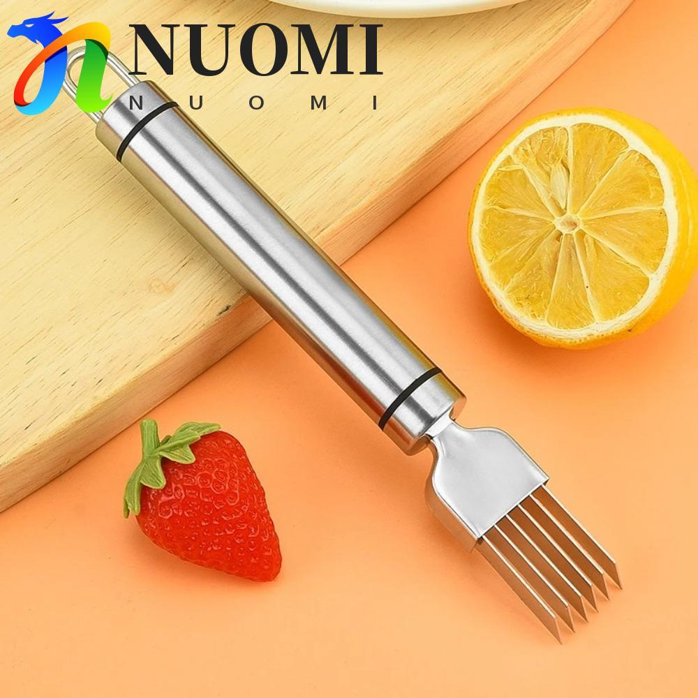 Dụng cụ bào hành tây NUOMI, Máy xay rau tay cầm tròn nhiều lát, Máy thái lát bằng thép không gỉ 304 