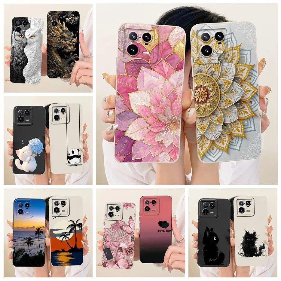 Dành Cho Xiaomi Mi 13 Pro Ốp Lưng Hoa Sang Trọng Kẹo Sơn Bao Silicon Mềm Ốp lưng Xiaomi 13 Pro Mi13 