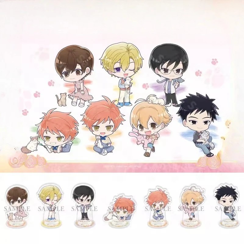 Standee anime Ouran High School Host Club CLB Tiếp Viên Trường Ouran mô hình mica Haruhi Tamaki Kyoy