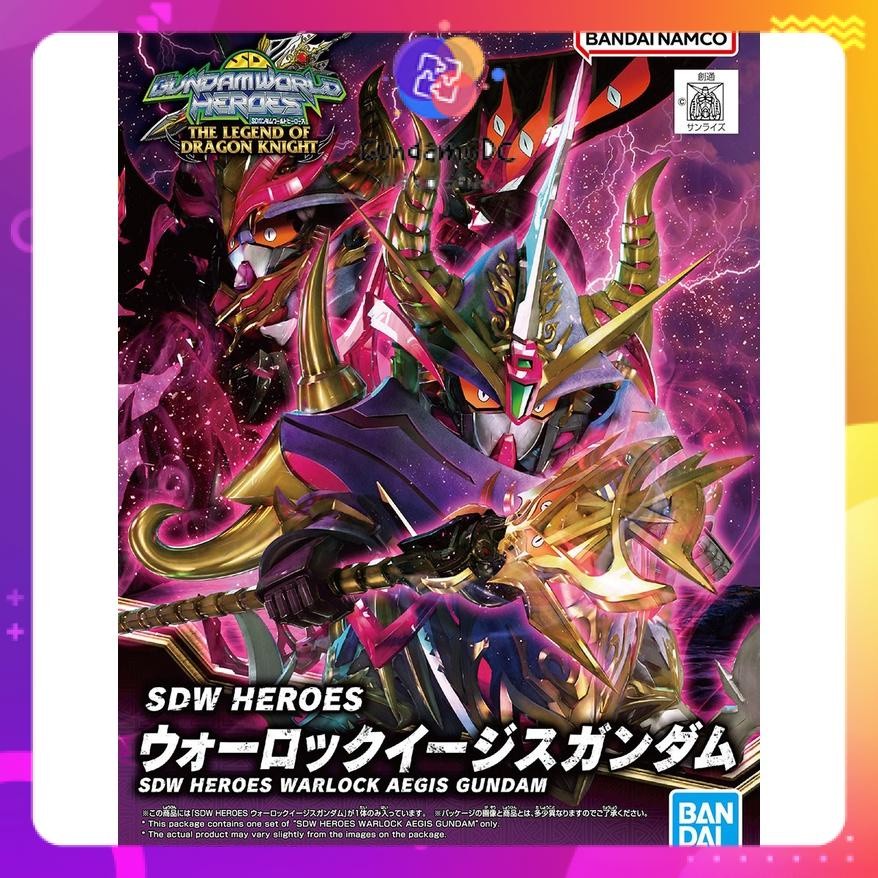 Mô hình lắp ráp SDW HEROES WARLOCK AEGIS GUNDAM Bandai 4573102637024 GundamPromax