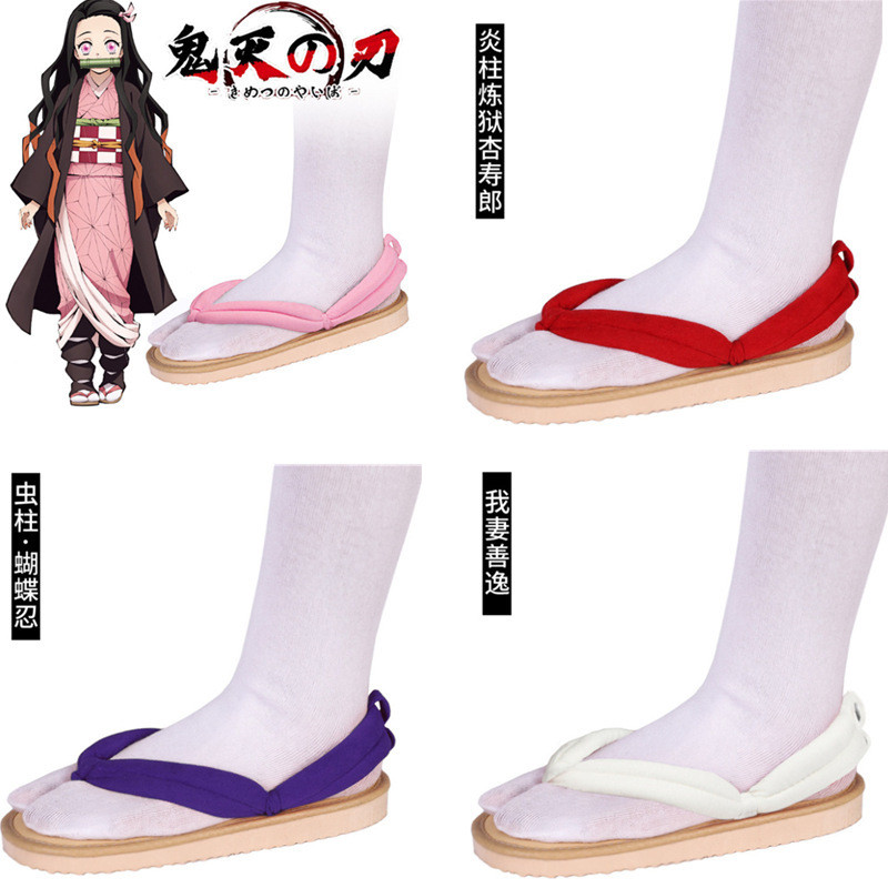 Demon Slayer Tanjiro Cổng Bếp Nezuko Bướm Ninja Vợ Tôi Tomioka Giyuu cosplay Clog Hàng Có Sẵn