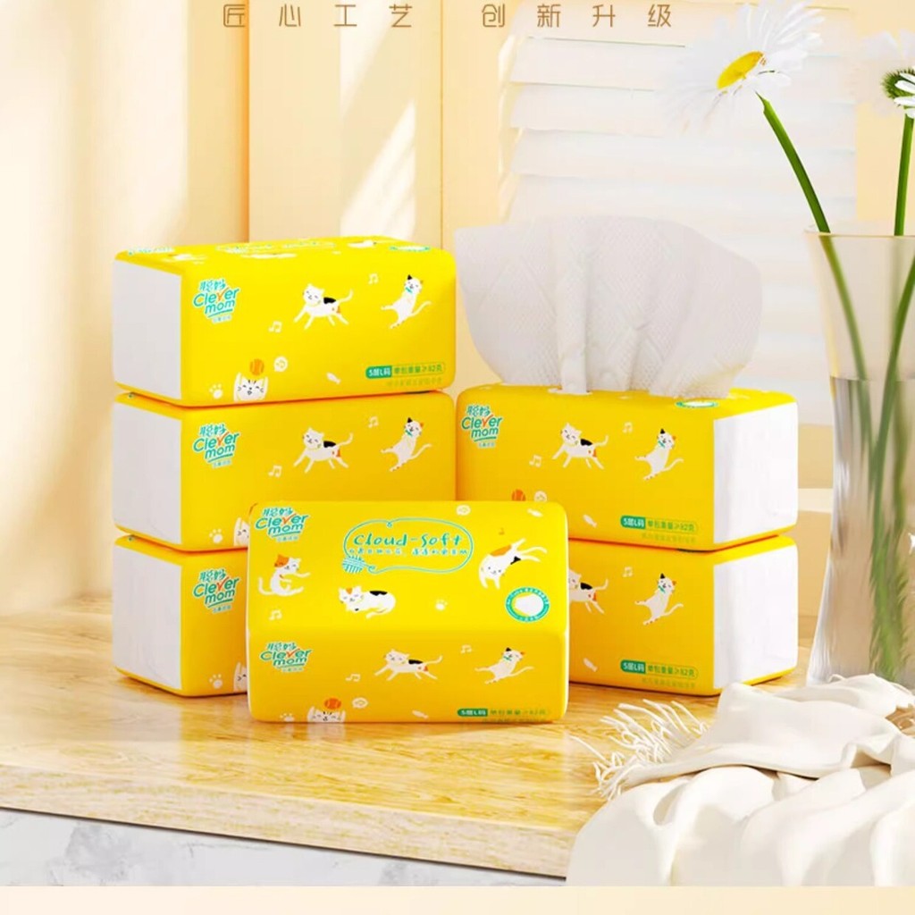 2 Nhân Viên Miễn Phí Vận Chuyển Hàng Hóa Nhỏ Thông Minh Mẹ Khăn Giấy Gói Lớn Khăn Ăn Cho Bé Vệ Sinh 