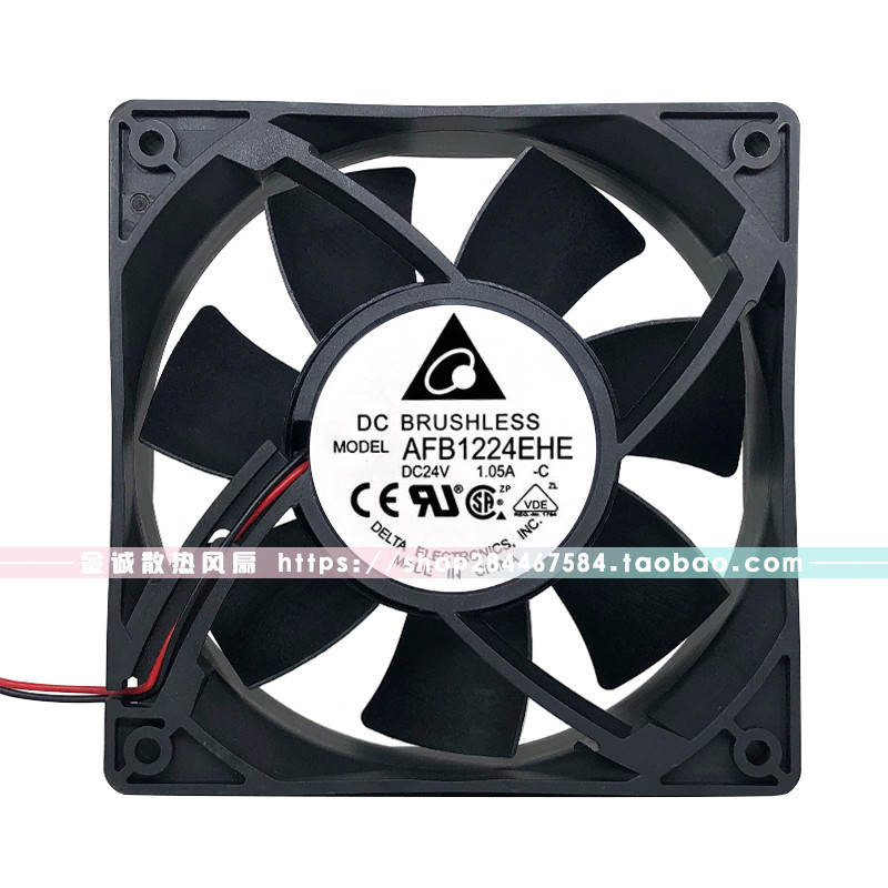 Quạt làm mát biến tần Delta AFB1224HE / HHE / SHE / VHE / EHE / GHE 12038 hoàn toàn mới 24V