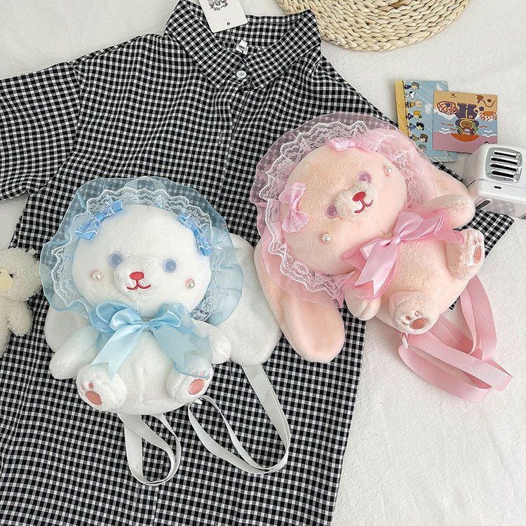 Hoạt Hình Dễ Thương lolita Túi Ba Lô lolita Túi Sang Trọng Túi Búp Bê Bé Ba Lê Thỏ #G4. 7 C #