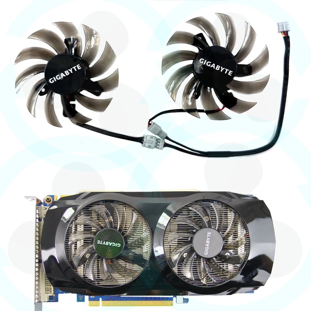 [Quạt làm mát máy tính] Quạt làm mát Card đồ họa Gigabyte / Gigabyte N460 GTX670 GTX580 560ti T12801