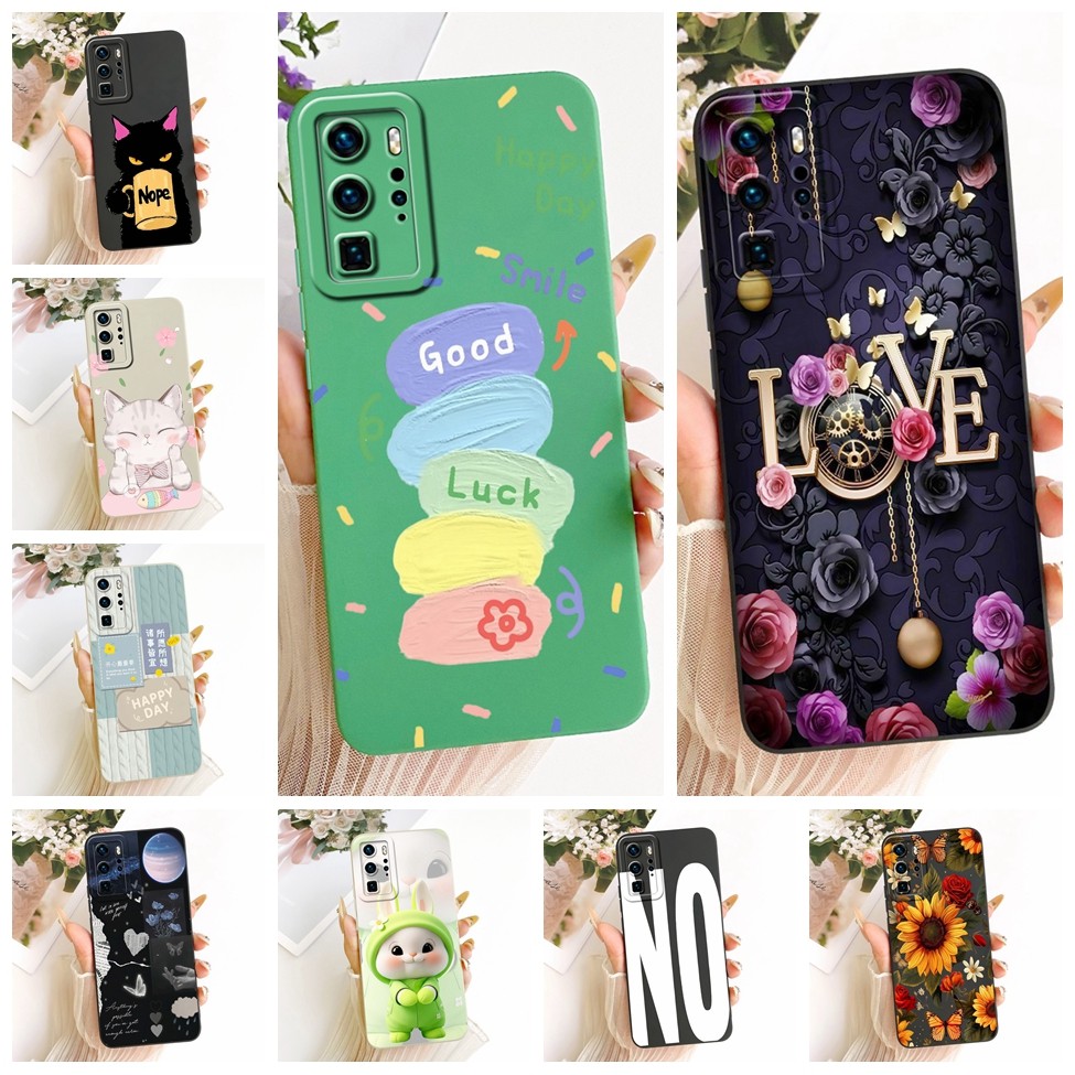 Ốp lưng Huawei P40 Pro Thời trang sang trọng Cool Kawaii Vỏ silicon sơn dễ thương ELS-NX9 ELS-N04 EL