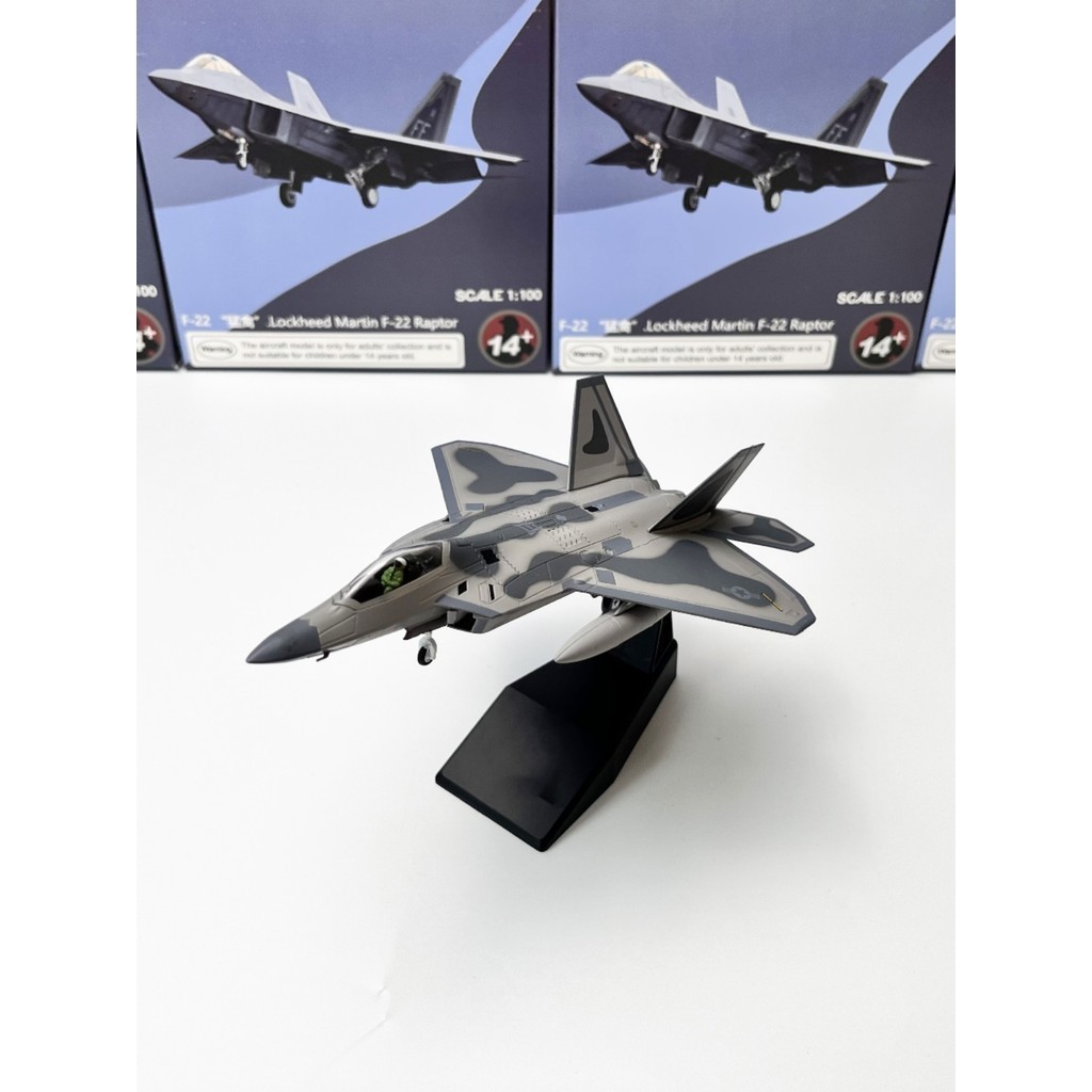DZG Sở Thích DJ1 AMER 1 / 100 Quân Đội Mỹ Trộm F22 Fighter Raptor F-22 Mô Phỏng Máy Bay Hợp Kim Mô H