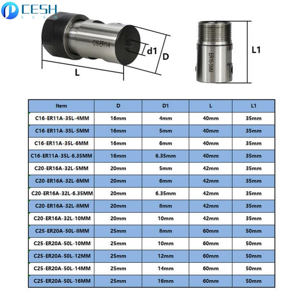 Động Cơ Trục Collet Dụng Cụ Giá Đỡ A 5-16mm Chuck ER11 ER11 ER16 ER20 ER16 ER20A