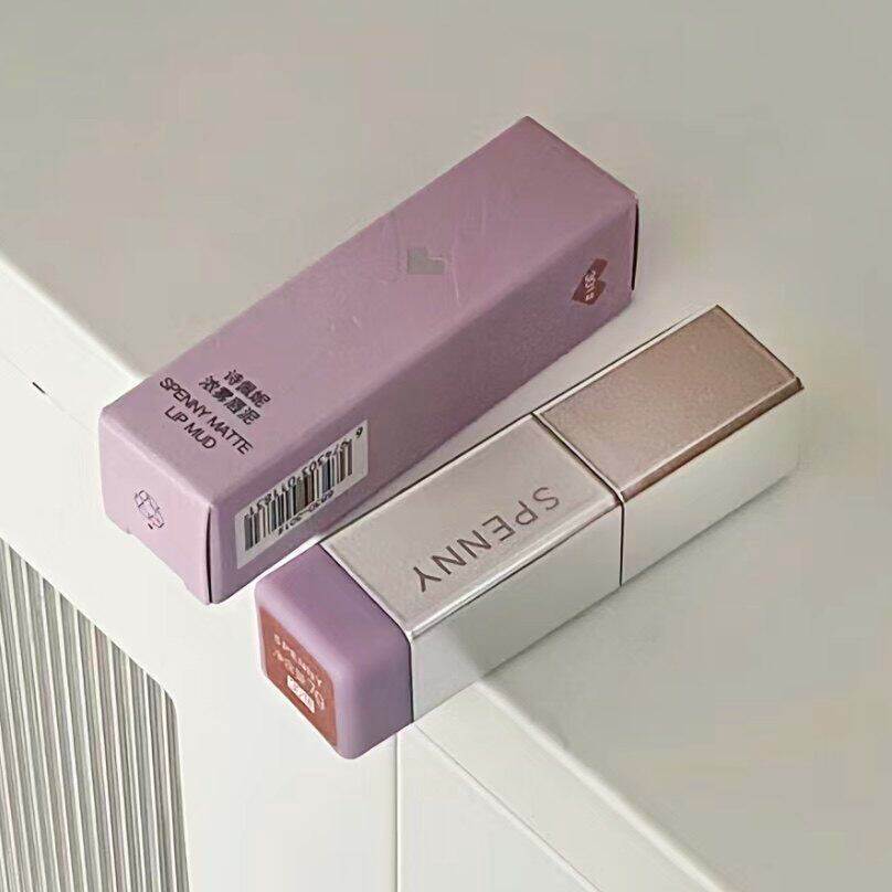 Spenny Heart Flow Dày Mist Lip Mud Matte Velvet Son Môi Son Bóng Son Bóng Không Dễ Phai Màu Học Sinh