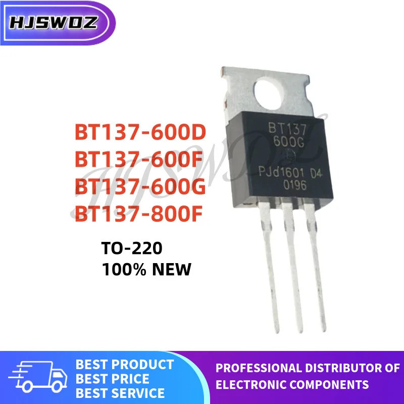 10 Chiếc Thương Hiệu Mới BT137 BT137-600F BT137-600G BT137-600D BT137-800F TO-220 Transistor Còn Hàn