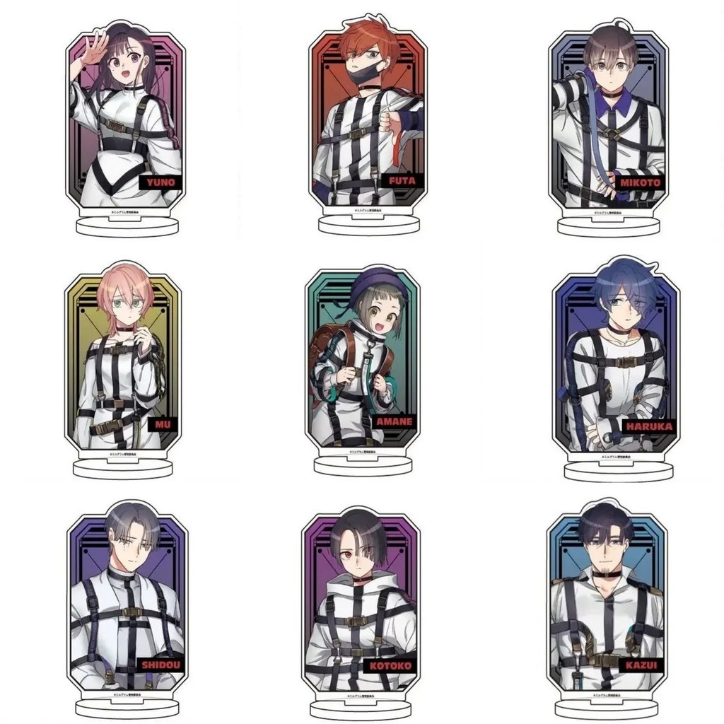 Mô hình Standee Anime MILGRAM Yuno Futa Mikoto Mu Amane Haruka Shidou Kotoko Kazui