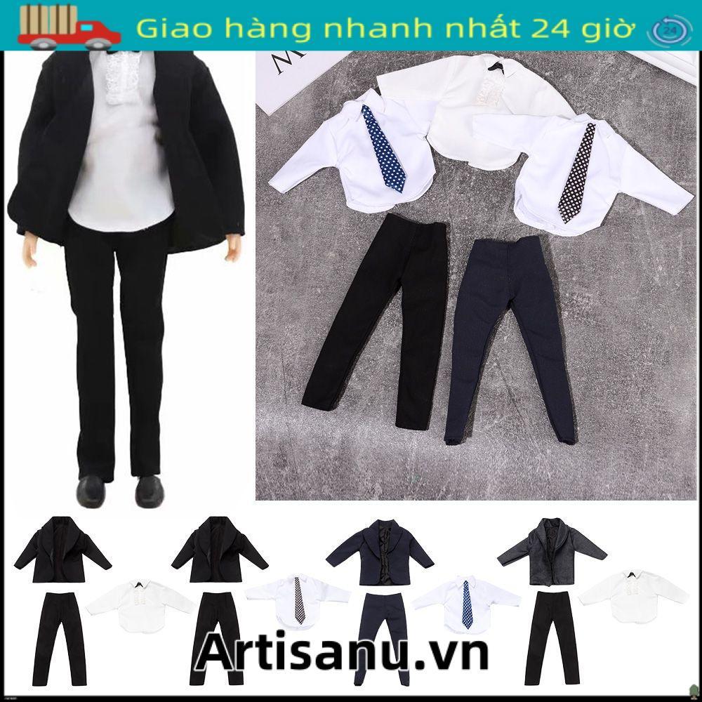 ARTISANU 11 Bộ 1 / 6 Quần Áo Búp Bê Nam, Đẹp Trai Hàng Ngày Phù Hợp Với Áo Sơ Mi Quần, 6 Phong Cách 