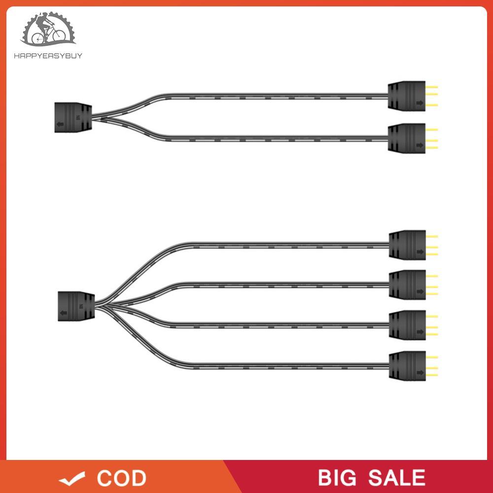 Hạnh phúc❣ 5V 3Pin Fan HUB Splitter Dây nối dài cáp nguồn cho Mainboard