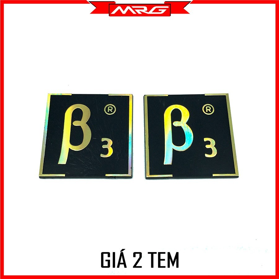 Logo Tem B3 (2 Chiếc) - MrG
