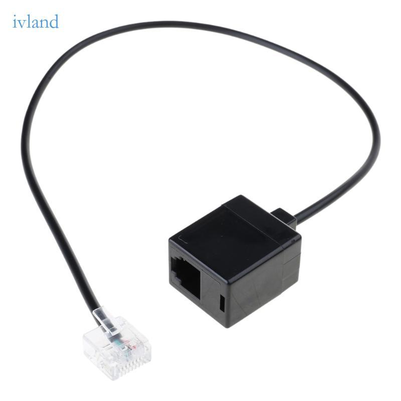 RJ45 to RJ11 Converter Cable for Landline Connection RJ45 8P8C to RJ11 6P6C Cord