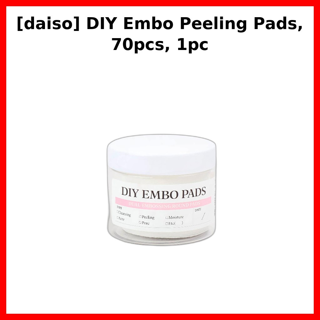 [daiso] Miếng gọt vỏ Embo DIY, 70 chiếc, 1 cái / Hộp đựng bông / Miếng lót mực DIY K-DAISO