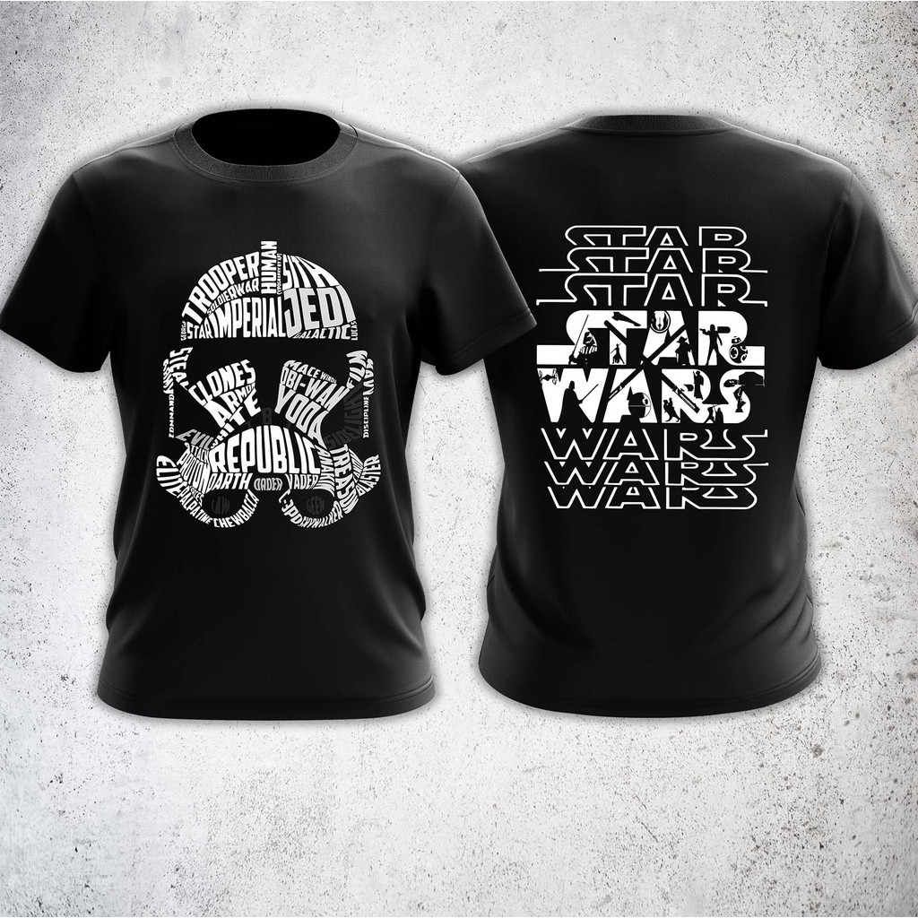 Áo thun Star Wars, Áo sơ mi Star Wars, 100% Cotton cao cấp, Áo sơ mi ngắn tay dành cho nam và nữ
