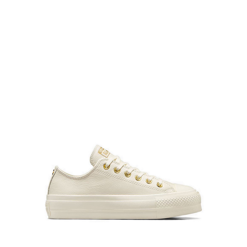 Giày Thể Thao Converse CTAS Lift Platform Gold Women's - Egret/Egret/Gold