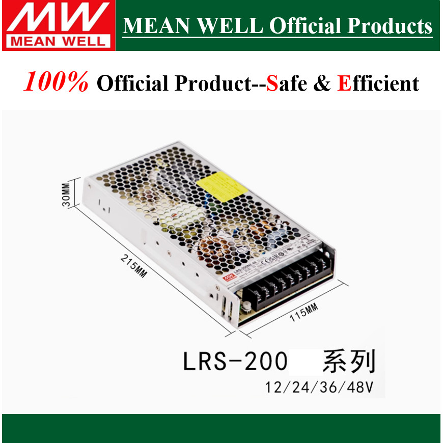 Ban Đầu Mean Well 350W Đầu Ra Đơn Cao Cấp Cấp Cấp Nguồn LRS-350N2-12 LRS-350N2-24 LRS-350N2-36 LRS-3