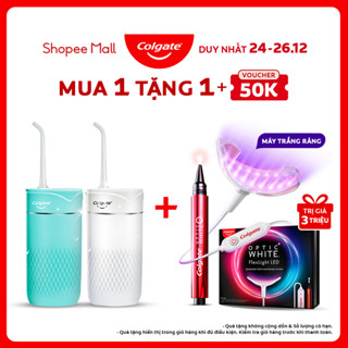  Máy tăm nước Colgate Blast nhỏ gọn chống thấm nước pin sạc sạch sâu từng kẽ răng 