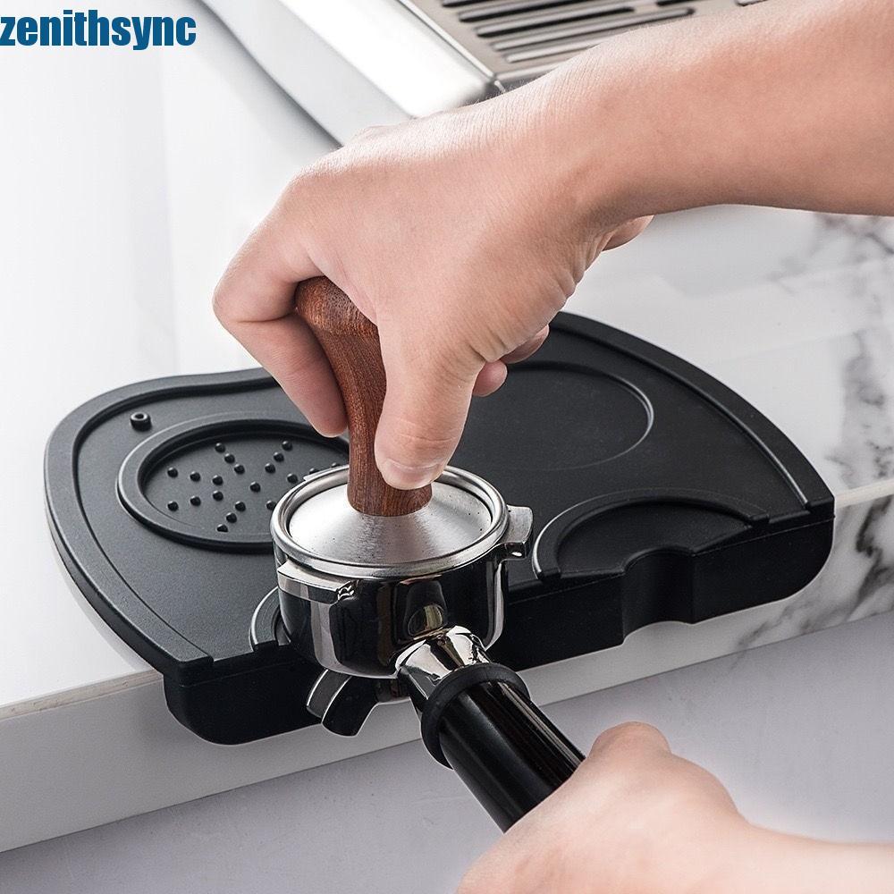 Thảm phân phối bột ZENITTHSYNC, Thảm bảo vệ quầy silicon Cà phê Espresso, Tấm đệm góc chuyên nghiệp 