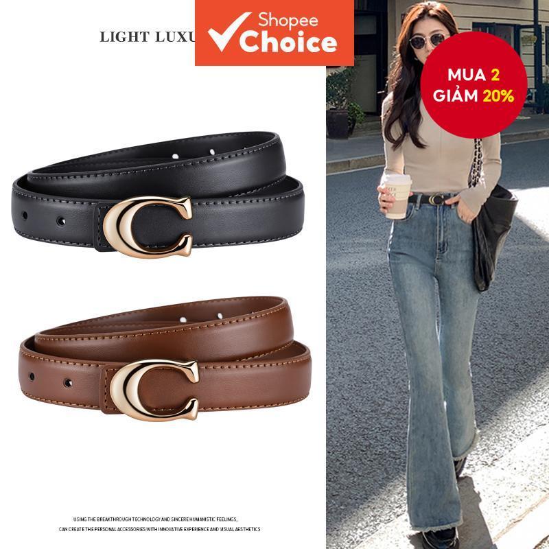 Nữ Thanh Lịch Mỏng Tối Giản Hợp Kim Khóa Thắt Lưng Hợp Thời Trang Sang Trọng Đa Năng Cho Váy Quần Jean Mặc Hàng Ngày