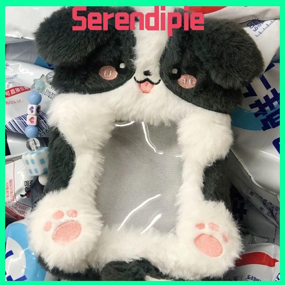 SEENDIPIE Photocard, Thỏ tai lớn / Collie Border Collie Hộp đựng thẻ ảnh đa chức năng, Quà tặng bảo 