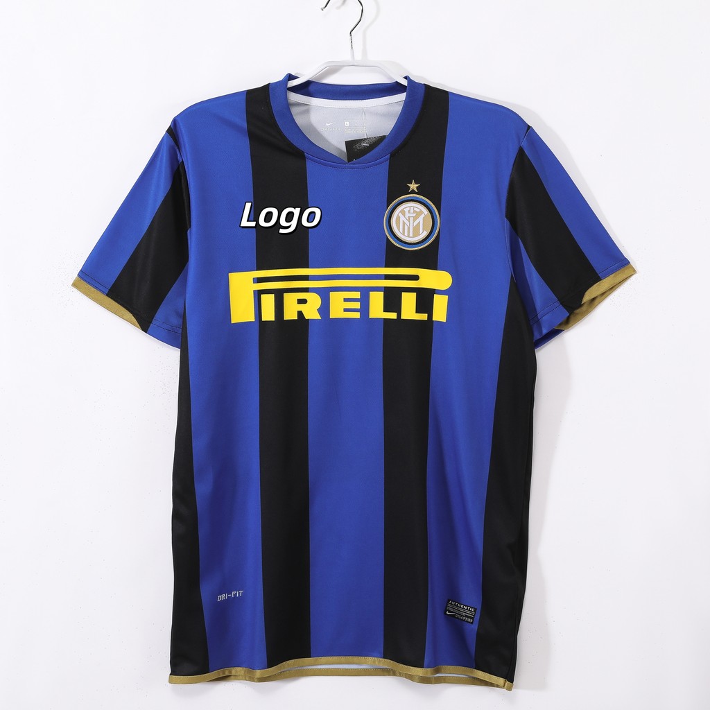 Áo sơ mi bóng đá ngắn tay tại nhà Inter Milan 2008 / 09 Retro Edition dành cho nam
