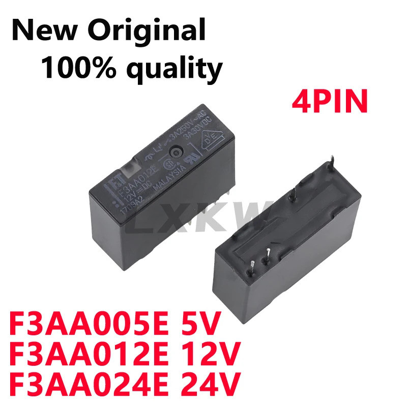 5 Chiếc F3AA005E 5V F3AA012E 12V F3AA024E 24V 4Pin Rơ Le Còn Hàng