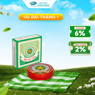 Dầu xoa dùng khi nhức đầu sổ mũi đau bụng say tàu xe côn trùng đốt - Dầu Sao Vàng OPC  10g  