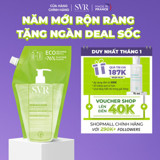  Gel rửa mặt cho da dầu mụn không chứa xà phòng SVR Sebiaclear Gel Moussant Refill 400ML 