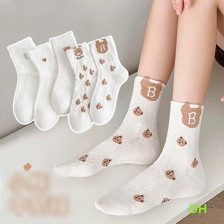 Tất Chữ B Cổ Cao Set 10  (N33)