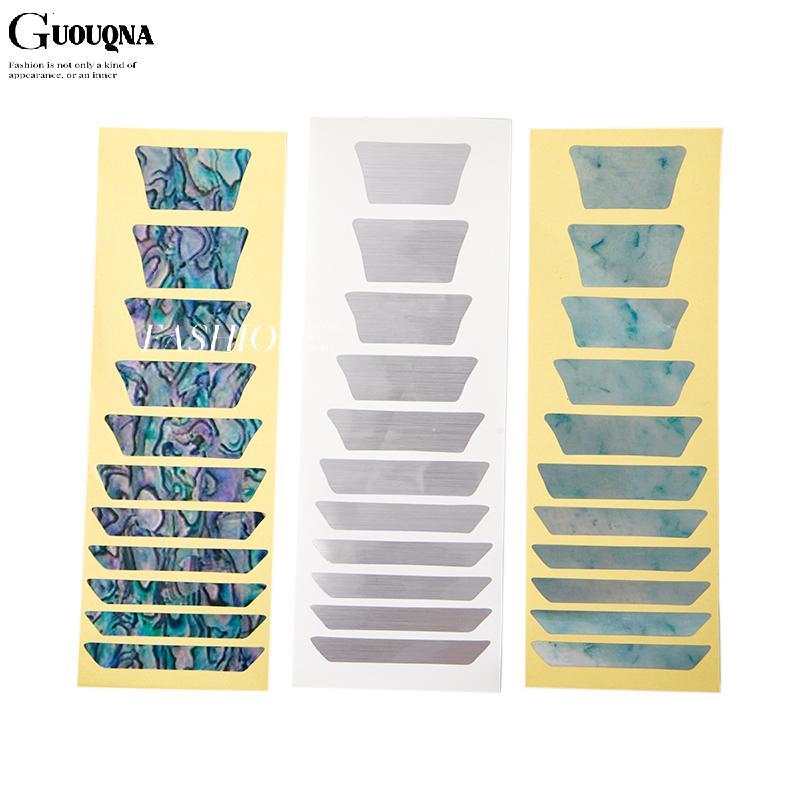 GUOUQNA Điện Acoustic Guitar Inlay Sticker Fretboard Markers Guitar Sticker Quy mô BASL