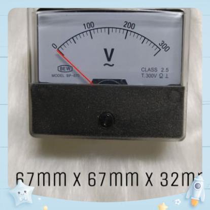Đồng hồ xoay chiều - đồng hồ đo dòng V -A kích thước  67mm x 67mm x 32 mm