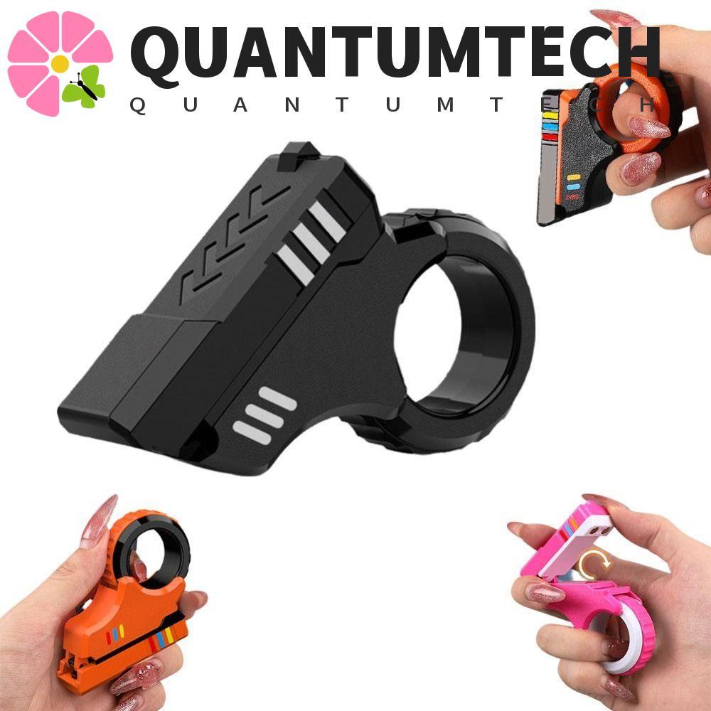 Thanh trượt ngón tay quay QUANTUMTECH, Đồ chơi Spinner nhẹ nhàng in 3D, Spinner cầm tay ABS bền 7 mà
