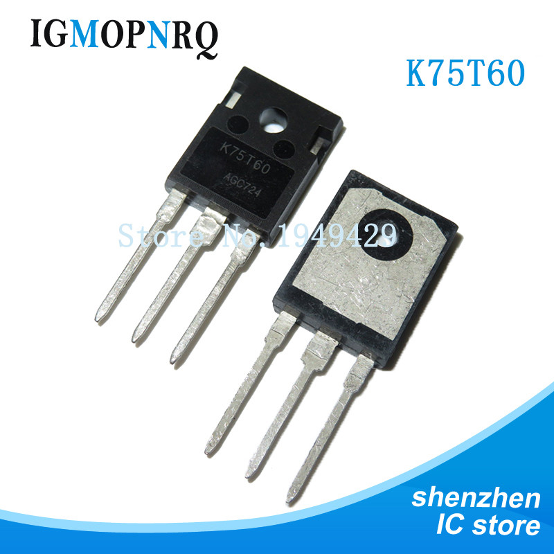 2 CHIẾC K75T60 TO247 IKW75T60 TO-247 đích thực