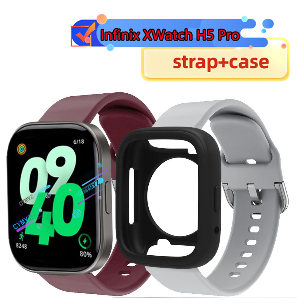 Ốp lưng Infinix XWatch H5 Pro Bảo vệ màn hình Infinix Watch H5 Pro Dây đeo silicon Infinix XWatch H5